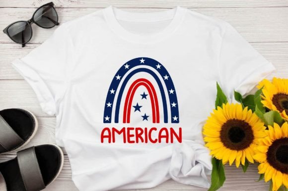 American T-Shirt Design with Awesome Typography