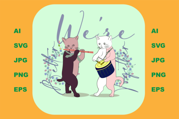 Cats with Drum and Flute Embroidery Review