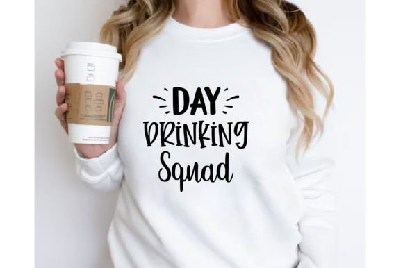 Day Drinking Squad T-shirt Design: A Graphic Asset for Branding