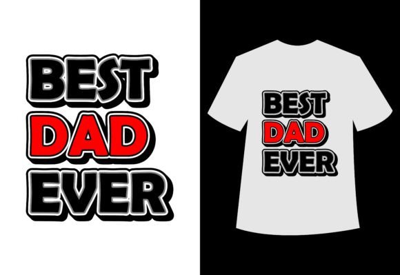 Fathers Day T-Shirt Design - Graphic Print Template for Crafting