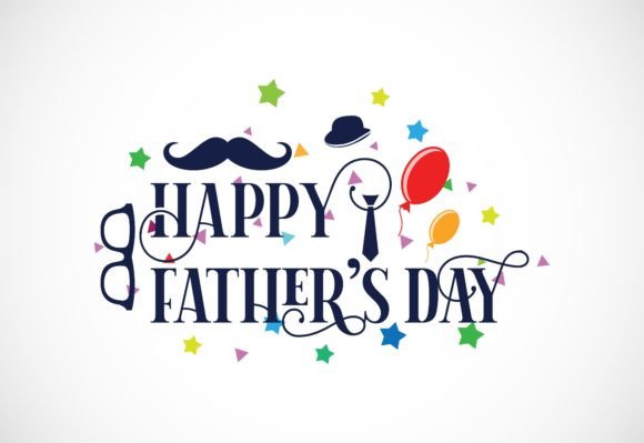 Happy Fathers Day Graphic for Branding and Merchandise