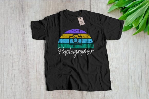 Photography Vector T Shirt Design for Print Templates and Graphics