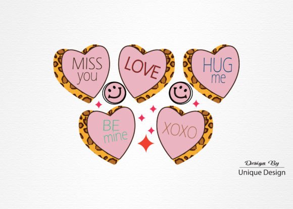 Retro Valentine’s Day PNG Sublimation for Graphics and T-Shirt Designs