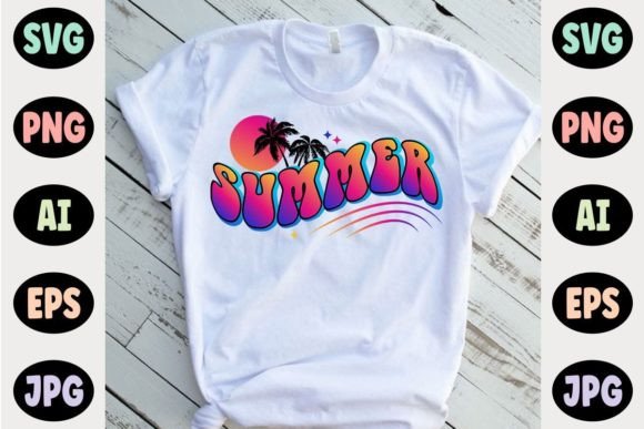 Summer Day T-Shirt Design for Local Business Branding