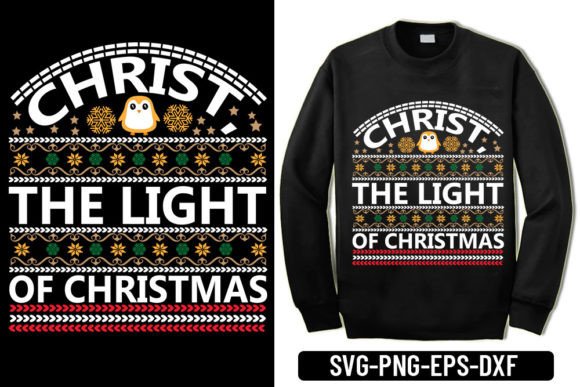 Ugly Sweater - Christ, the Light of Christmas Graphics