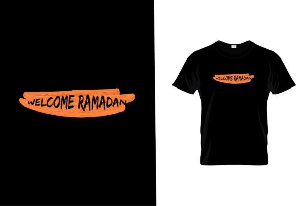 Welcome Ramadan T Shirt Design for Branding and Graphics