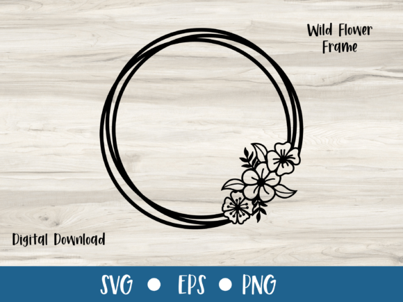 Wild Flower Floral Frame CIRCLE Review